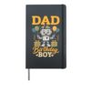 Dad Of The Birthday Boy Robot Birthday Party Hardcover Journal, Black