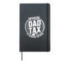 Dad Tax Humor Papa Jokes Sarcasm Daddy Fathers Day Hardcover Journal, Black
