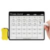 Daily Erasable Magnetic Fridge Calendar Slim Notepad Whiteboard