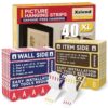 Damage Free Picture Hanging Strips Heavy Duty, XL 40 Strips (20 Pairs)