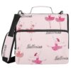 Dancing Ballet Shoes Zipper Binder Bag 3 Ring Large File Folder Organizer Portfolio Binder Bag with Shoulder Strap Fits Laptop 500 Sheets for Office School College Supplies