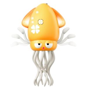 Dancing Squid Tummy Time Toy, Baby Crawling Toys with Music & Lights