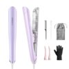 DANJU Steam Hair Straightener, 1" Cool Mist Flat Iron for Less Heat Damage