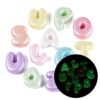 DanLingJewelry 150Pcs Random Acrylic Luminous Letter Beads for DIY Crafts