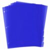 Dark Blue Binder Dividers with Tabs, 8-Tab Sturdy Plastic Dividers