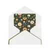 Dark Botany Print Grandparents Day Folded Card With Envelope