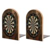 Dart Board Wooden Bookends for Shelves 1 Pair