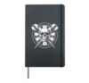 Darts Dartboard with Skull Hardcover Journal, Black