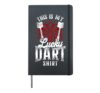 Darts Vintage This Is My Lucky Dart Shirt Hardcover Journal, Black