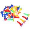 DASHUMIL 32pcs Creative Eva Sponge Painting Kit with Assorted Shapes and Easy-to-Grip Gentle Paint Stamps for Educational Fun and Party Activities