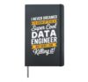 Data Engineer Art For Men Women Kids Science Data Hardcover Journal, Black