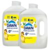 Dawn Free & Clear Refill Jug Dish Soap, Dishwashing Liquid, Tough Grease Removal, Lemon, 51.5oz (Pack of 2)