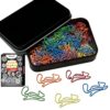 Daxtril Cute Paper Clips, 60PCS Squirrel Shaped Paper Clips Animal