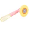 DEARMAMY Sunflower Shaped Electric Bubble Blower for 1-3 Handheld Plastic Bubble Maker for Parents Interactive Time and Indoor Use