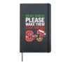 Dear Santa Please Make Them Stop Saying 6-7 Funny Six Seven Hardcover Journal, Black