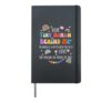 Dear Tiny Human Behind Me Positive Teacher Appreciation Hardcover Journal, Black