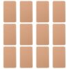DECHOUS 200pcs Blank Rectangular Index Cards Made of Heavy Kraft Paper for Learning and Art Projects, Easy to Carry and Resist Wear and Tear, Versatile Use Mini Study Note Cards