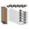 DECHOUS Breadboard Connector Module Kit Learning Starter with Supply Power 65 Jumper Wires 40pin 20cm Cables Portable Design Compatible with 3.3v and 5v and DIY Making and Industry