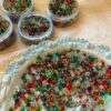 Decoendiy 50g Glittering Red Green Star Pony Beads, Christmas Tree Man for Friendship Bracelet,DIY Necklace Earring Jewelry Making Supplies