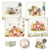 Decorably 3-Ply 100 Pack Disposable Woodland Baby Shower Napkins