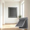 Decorative Aluminum Return Air Filter Grille with Removable Mesh, Duct Vent Cover for Wall/Ceiling Use, Ideal for Attics, Sheds, and Garages Gray 20x38in