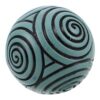 Decorative with Spiral Texture Resin Sphere Zen Garden for Meditation