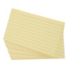 DECORNIJIA 300pcs Lined Index Cards 3x5 for Studying and Organizing Notes, Yellow Paper Notecards Ruled Lines, Portable and Efficient Note Cards for Students Learning and Office Use