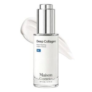 Deep Collagen Skin Care Collagen Serum with Hydrolyzed Collagen, Sodium Hyaluronate & Vitamin E - Plumping, Firming & Instant Hydration for Mature Skin, Glow, 30 ml