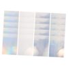 DEEPCRAFF 20 Sheets A4 Holographic Printable Sticker Paper for Inkjet and Laser Printers, Self-Adhesive Pet Vinyl with Strong Adhesive Backing and Quick-Dry Feature, for DIY Packaging