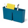 Deep Sea Blue Magnetic Plastic Storage Bin Wall Mount Organizer For Teacher Supplies Classroom Whiteboard Refrigerator Office Arts Crafts Small Accessories Space Saving Holder Container