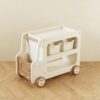 Deer COCO Kids Toy Storage Box and Bookshelf Rolling Bus for Living Room