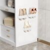DegMongee Wall Mounted Shoe Rack White-3Pack