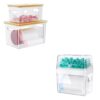 Delamu 2 Pack (XL+S) Trash Bag Dispenser + 3 In 1 Dishwasher Pod Holder
