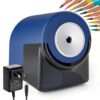deli Electric Pencil Sharpener,Heavy Duty Pencil Sharpener, Blue