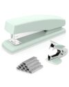Deli Stapler, 25 Sheet Capacity, 1000 Staples & Staple Remover, Green