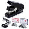 Deli Stapler, Effortless Staplers for Desk, Heavy Duty Staplers, Black