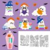 DELORIGIN Halloween Books Ghosts Cutting Die Card Making Die Stencil Carbon Steel Die Cuts Scrapbooking Embossing Template for Halloween Greeting Cards Craft Album Letter Invitation Decor