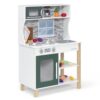 Delta Children Tiny Chef Play Kitchen - Toy Kitchen Playset with Realistic Knobs that Turn/Click, Oven, Sink, Microwave and 15 Pieces of Play Food, Green