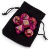 Deluxe Series 2 Faerie Fire Fantasy Dice - Set of 7 Polyhedral Dice!
