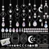 DEMIUKO DIY Suncatcher Kit 228 PCS Crystal Suncatchers Making Supplies Hanging Prism Suncatcher Arts and Crafts for Adults Sun Catchers Rainbow Maker for Gifts Window Home Garden Patio Decor
