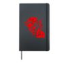 Demon Red Hardcover Journal, Black