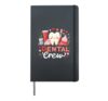 Dental Crew Squad Valentine Day Dental Assistant Dentist Hardcover Journal, Black