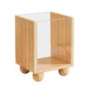 Desk Organizer Pen Holder, Wooden Large Capacity Desktop Storage