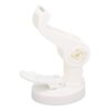 Desk Tape Dispenser, Suction Cup Adjustable Roll Holder Sawtooth Blade (White)