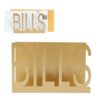 Desktop Metal Mail Holder, Desk Letter Envelope Document Organizers (Gold)