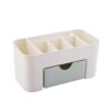 Desktop Organizer Storage Box with Drawer, 20x10x8.5cm,white
