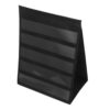 Desktop Pocket Chart Stand 43x33cm Black Double-Sided PVC