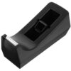Desktop Tape Dispenser Small Tabletop Office Plastic Cutter Black