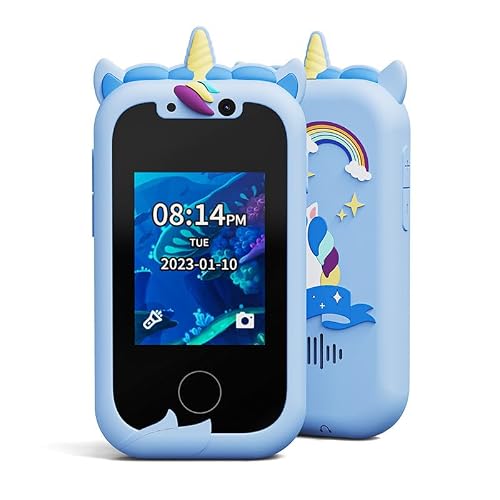 Device Camera, Unicorn-Shaped, 24MP Clear Resolution, 2.8 in in-Plane Switching Touchscreen, 8 GB Storage Card, MP3 Player, Learning Games, No Network or Call Function, 5.7 x 3.5 x 1.6 in