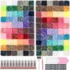DEWJDFSC 2 Boxes 60 Color 150000+Pcs Rhinestones for Bedazzling Kit 3mm